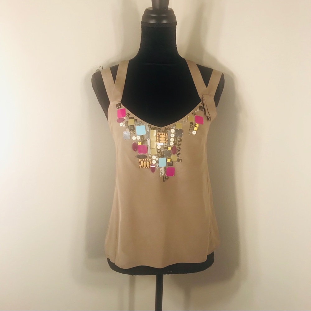 Nanette Lepore Silk Embellished top